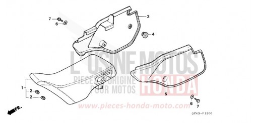 SITZ/SEITENABDECKUNG (RJ/RK) CR80RJ de 1988